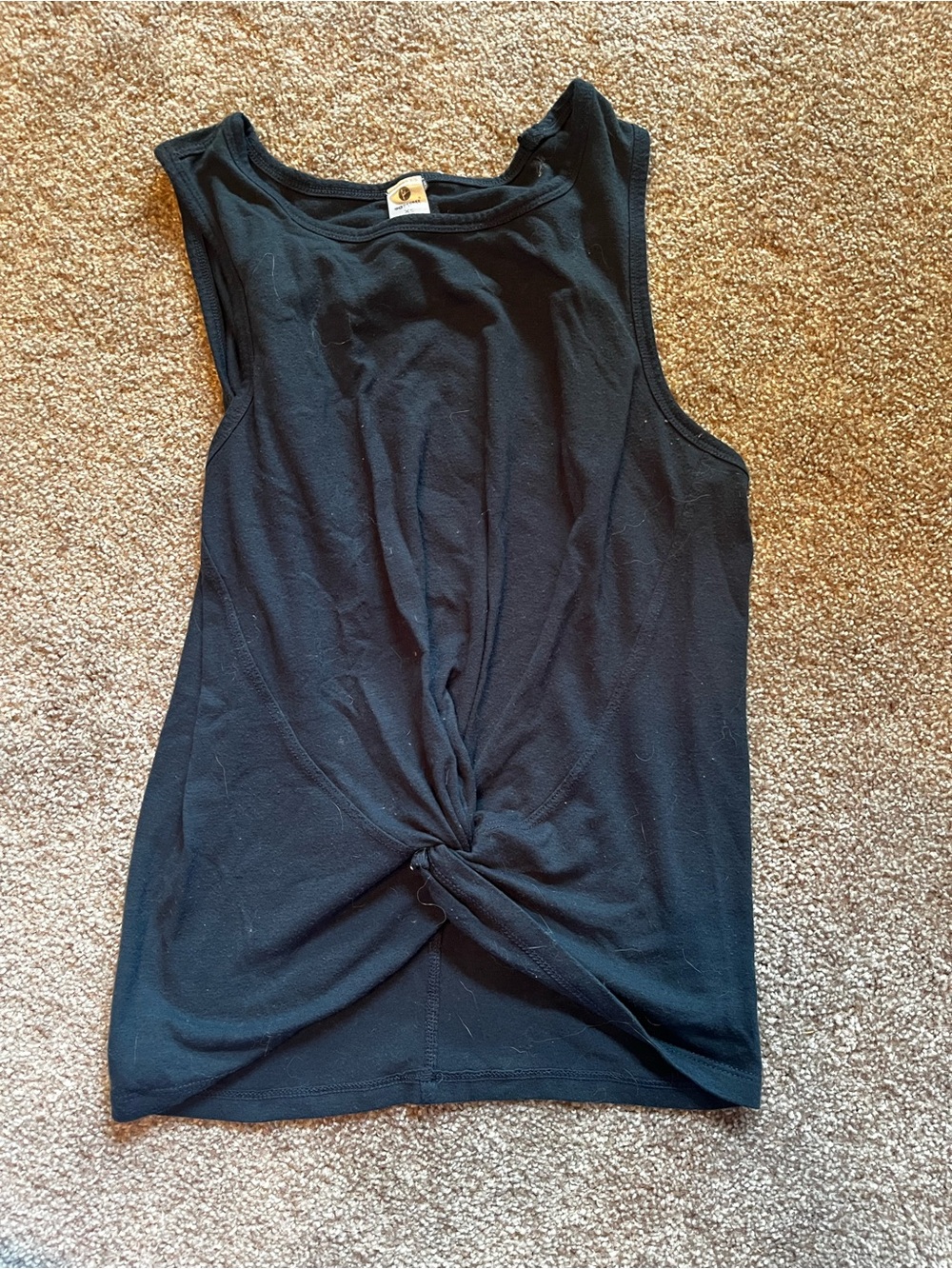 90 Degree By Reflex Blue Twist-Front Tank Top